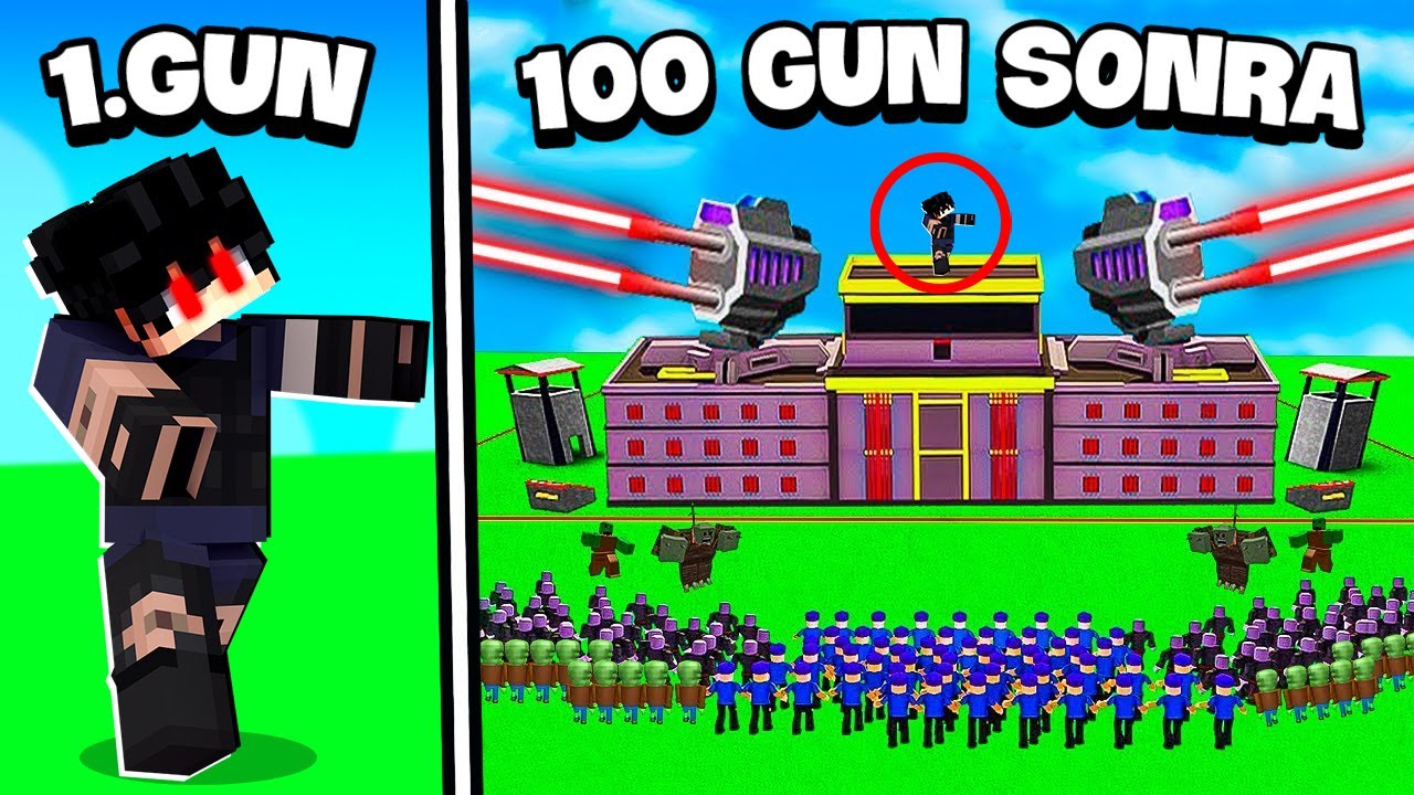 Minecraft'ta 100 Gün ZOMBİ SALGININDA HAYATTA KALDIM!