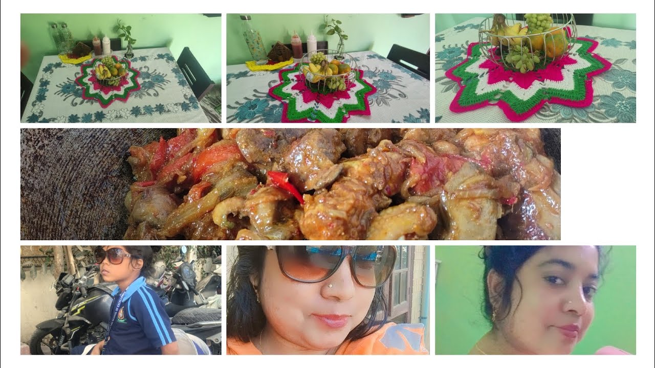 আজকের রেসিপি ঘুগনি লুচি/গ্রাম থেকে ফিরে এসে ঘুগনি লুচি বানিয়ে দিলাম আমার মেয়েকে