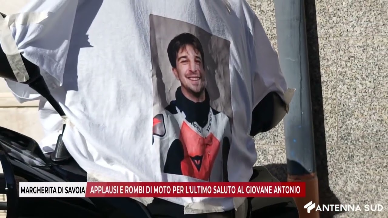 17 SETTEMBRE 2025 - MARGHERITA DI S., APPLAUSI E ROMBI DI MOTO PER ULTIMO SALUTO AL GIOVANE ANTONIO