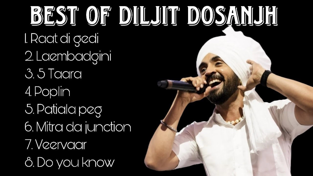 Top 8 Most Viewed Songs of Diljit Dosanjh – Ultimate Hits Playlist