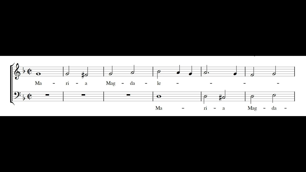 SULPITIA CESIS: Maria Magdalena et altera Maria PDF SCORE