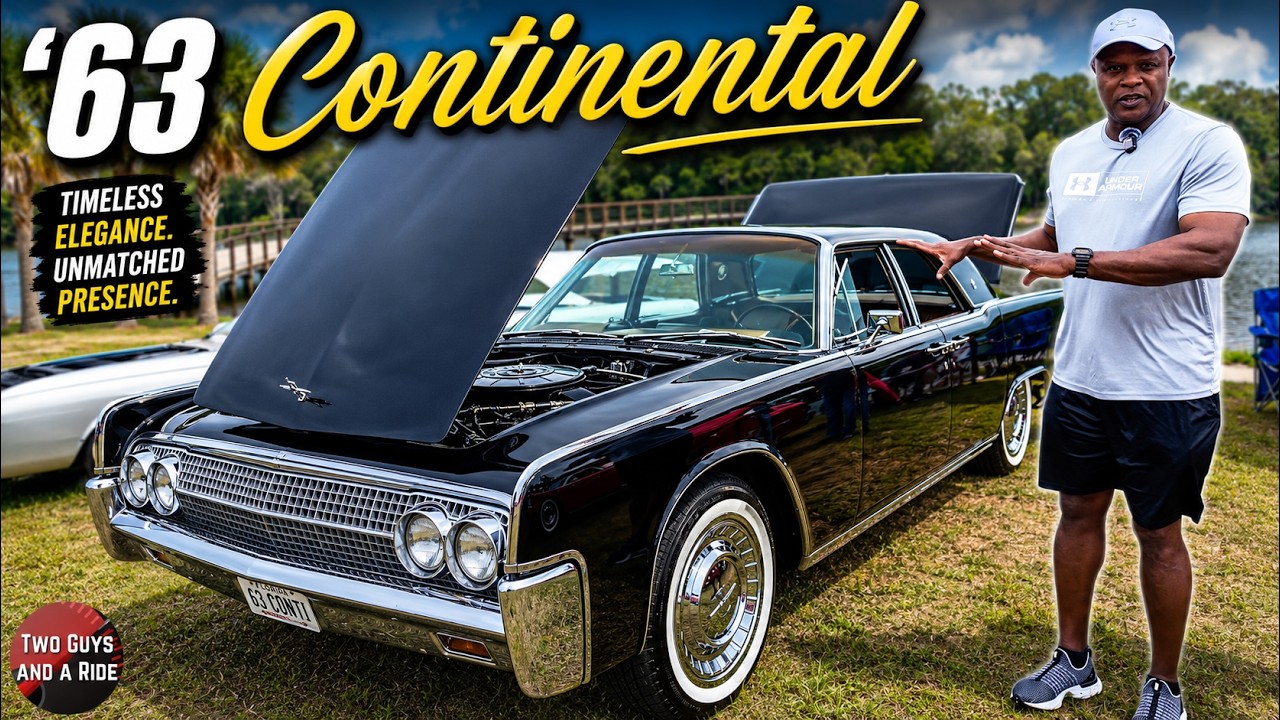 Lincoln Continental 1963 года — двери типа «диванная дверь», взгляд с улицы.