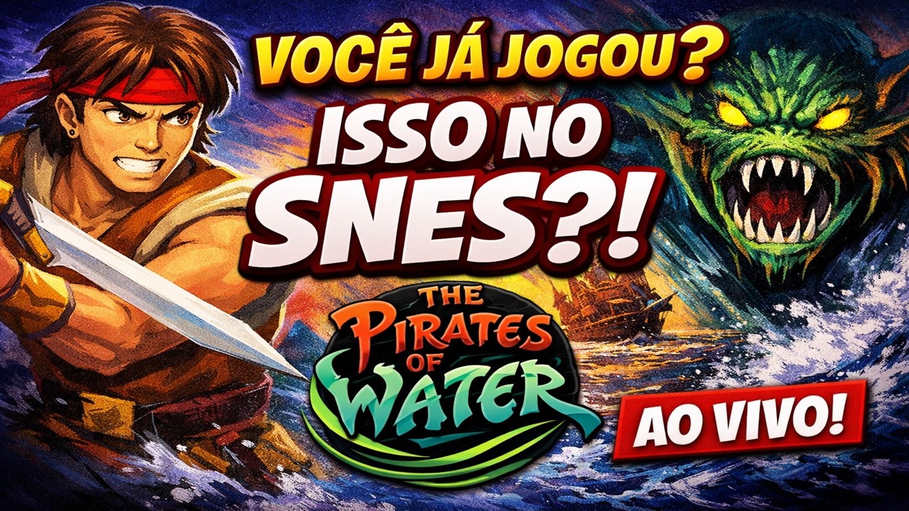 VOCÊ JÁ JOGOU ISSO NO SNES?! 🏴‍☠️ The Pirates of Dark Water