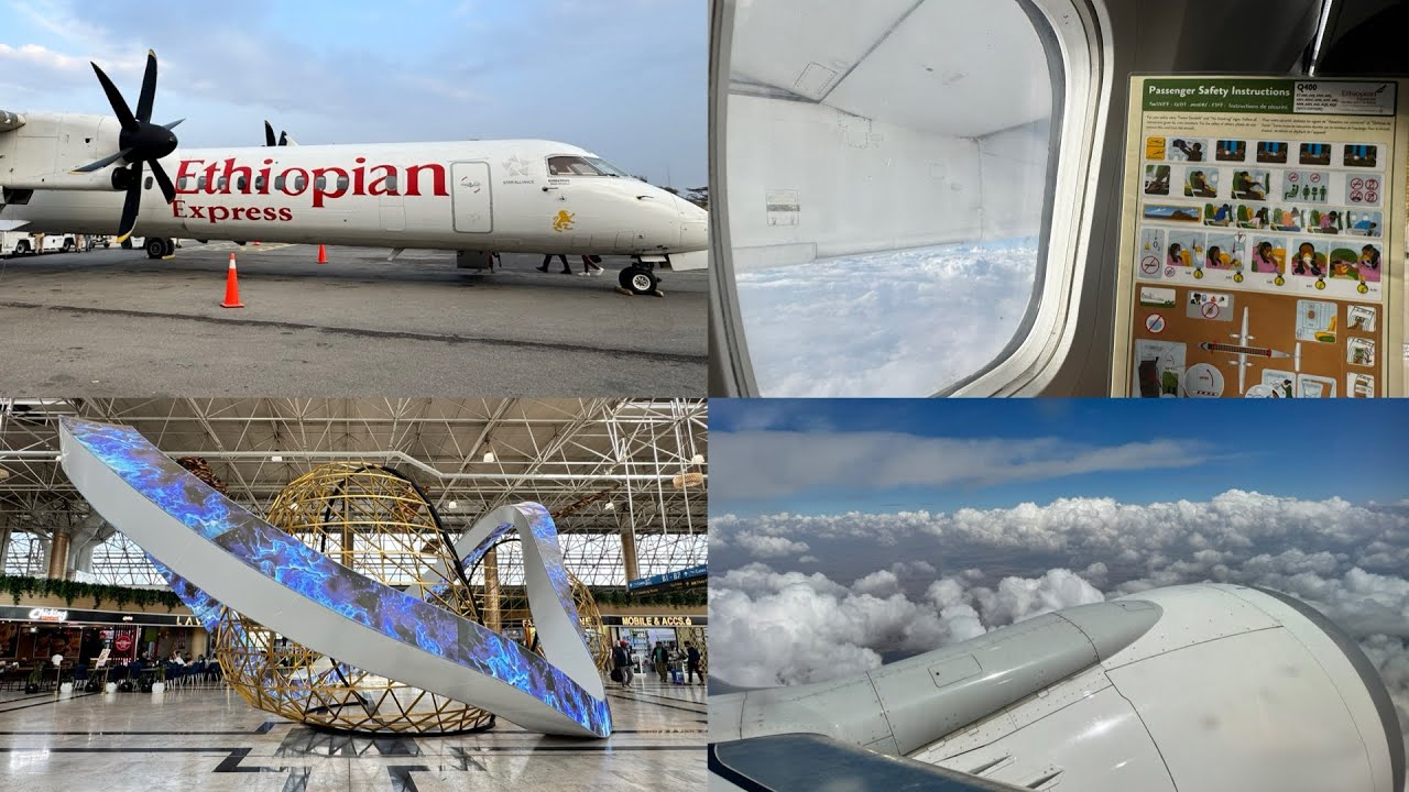 【世界一周 #320】エチオピア出国！エチオピア航空エコノミークラスで向かうジブチ🇩🇯 Ethiopian Airlines economy class Ethiopia →  Djibouti
