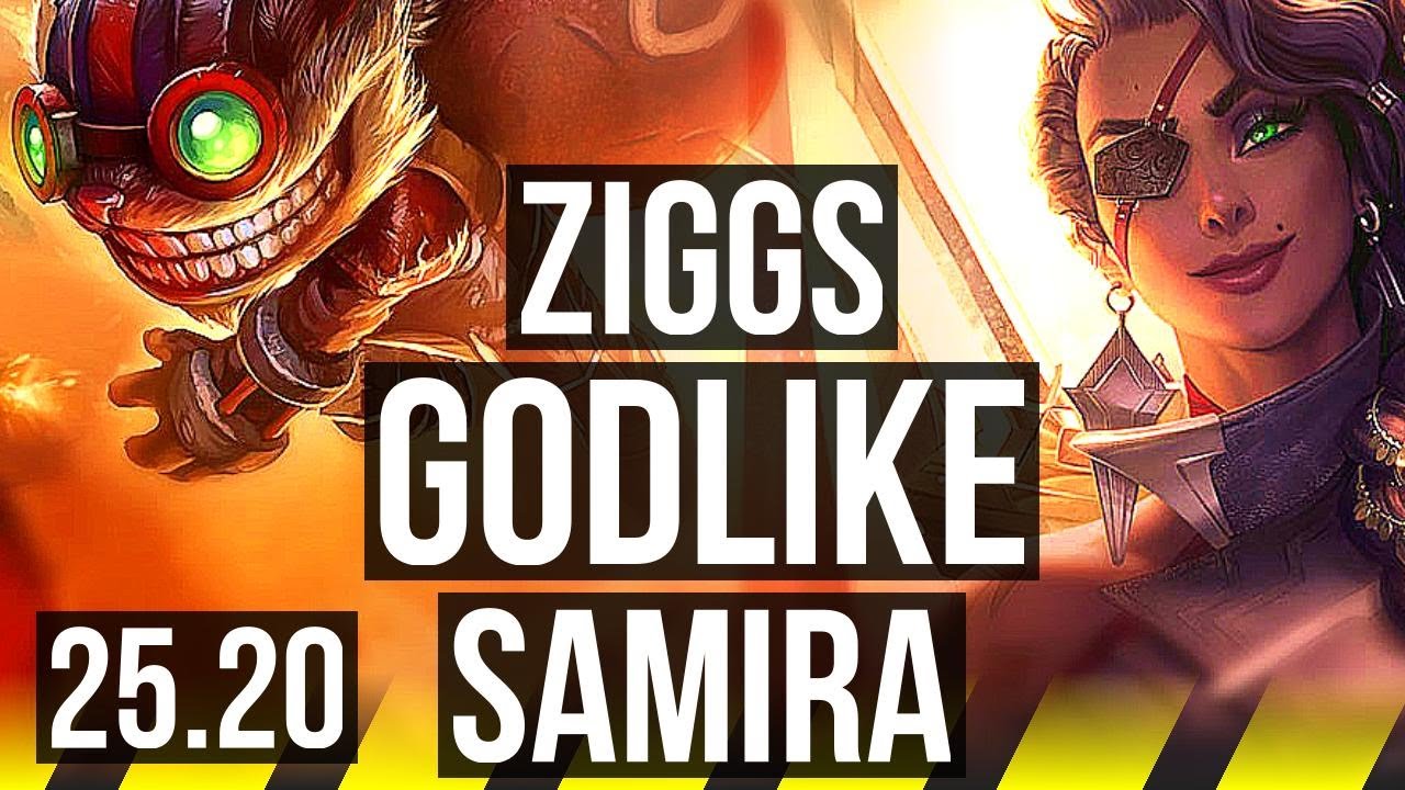 ZIGGS & Alistar vs SAMIRA & Taric (ADC) | 15/3/8, Godlike | NA Master | 25.20