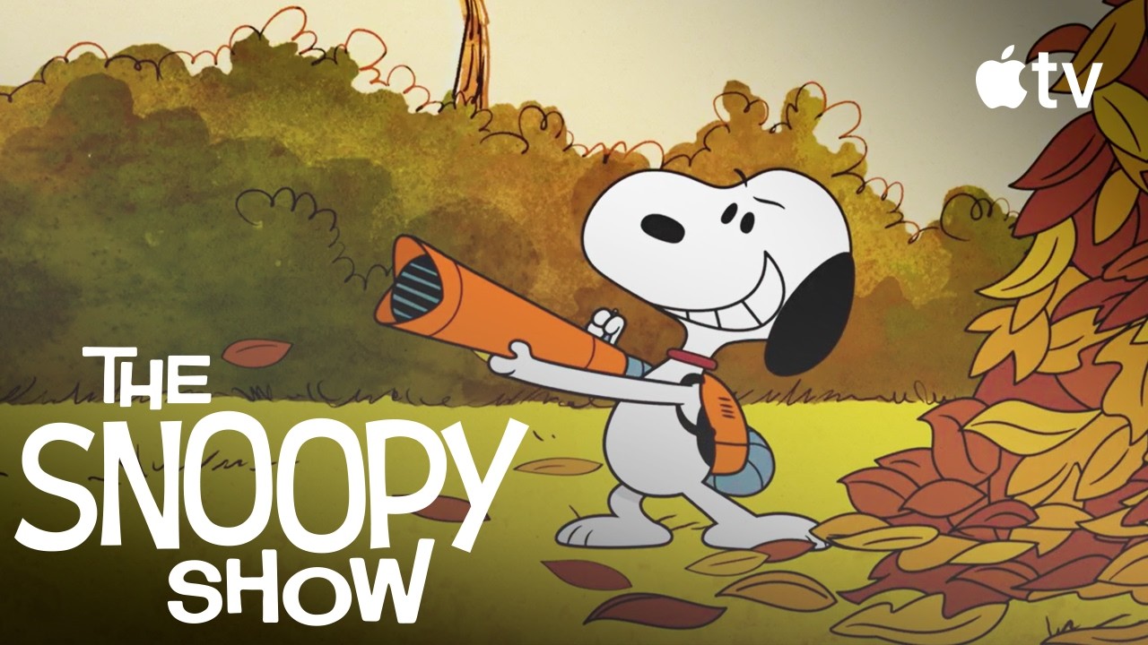 Snoopy the Leaf Blower! |  The Snoopy Show Clip |  Apple TV