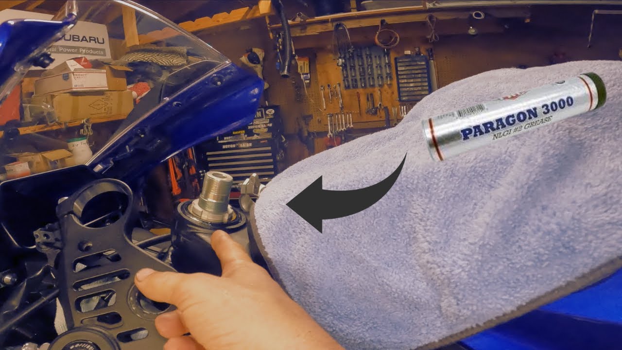 2021 Yamaha R1 Repacking Steering Head Bearings Part 1