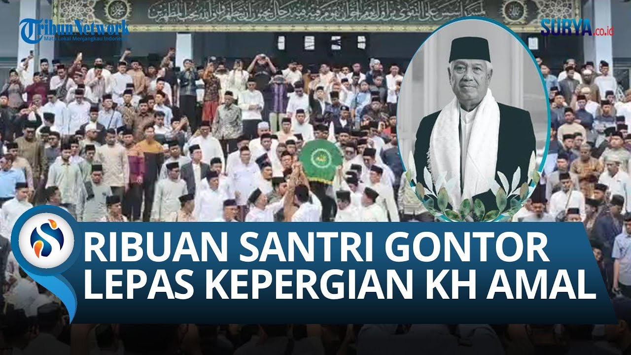 Ribuan Santri dan Pelayat Antar Prof KH Amal Fathullah Zarkasyi ke Peristirahatan Terakhir di Gontor