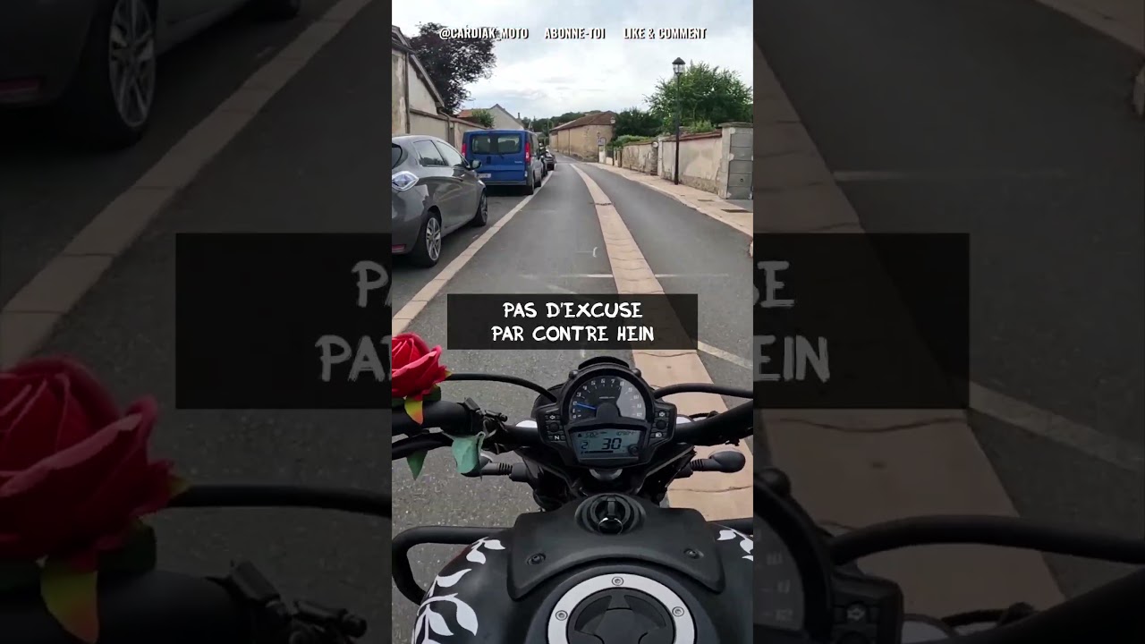 Un fou furieux s'excite sur moi ! Incroyable ! #moto #motorcycle #motovlog