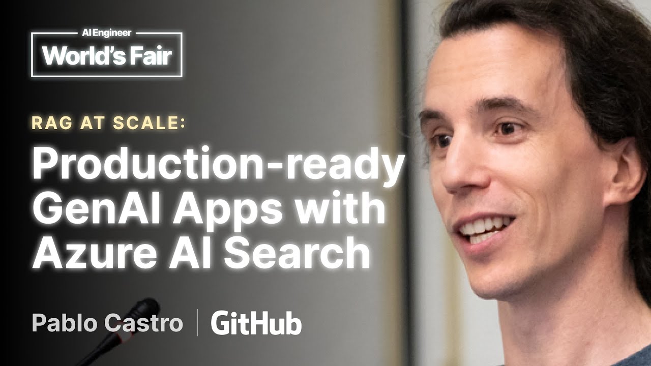 RAG at scale: production ready GenAI apps with Azure AI Search