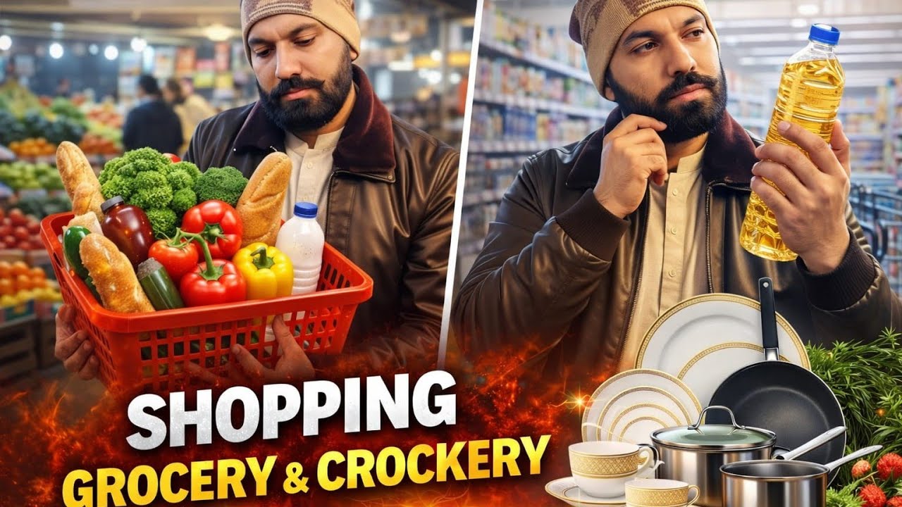 Grocery & crockery shopping for ramzan || khasmir vlog 2.0 