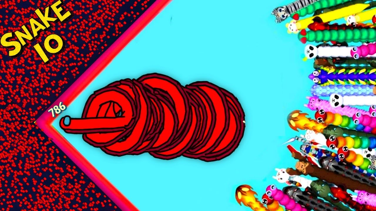 SNAKE IO🐍 RED CREWMATE SNAKE IO🐍vS  1000 GIANT BATTLE EPIC SNAKE.IO🐍BEST SLITHER SNAKE.IO GAMEPLAY !