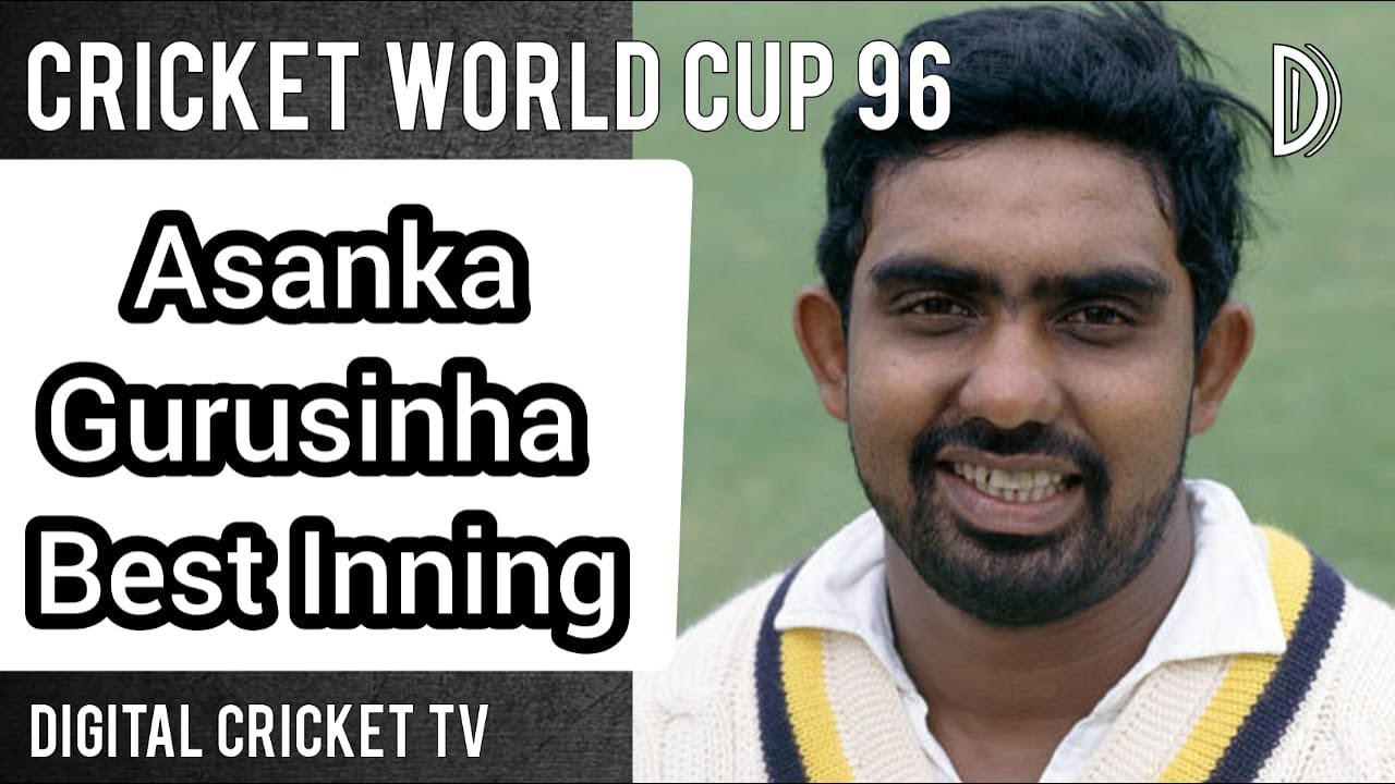 Asanka Gurusinha Best Inning / SRI LANKA vs KENYA / Cricket World Cup 96 / DIGITAL CRICKET TV