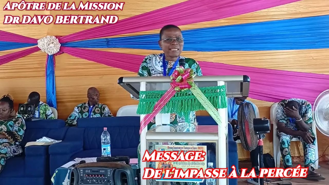 Message: De l'impasse à la percée/ Temps de Compassion divine à la piscine de Siloé 2025