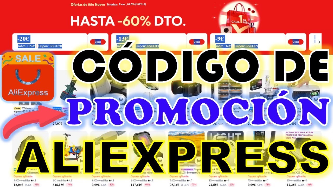 Código De Promoción AliExpress.Son ofertas de Año Nuevo. Enero 2026 | Cupón de Descuento AliExpress