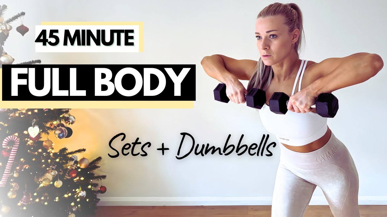 Full Body Strength Dumbbells – 45 Min | Burn Fat & Build Muscle