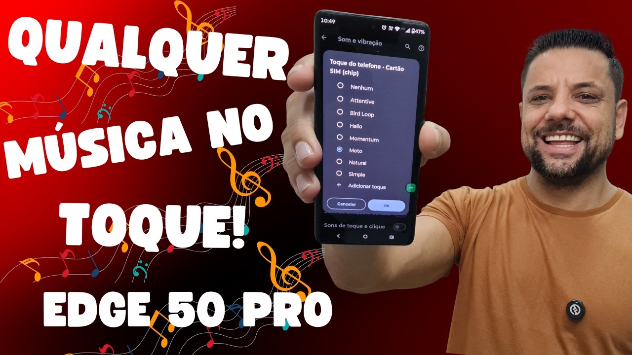 Como Colocar QUALQUER MÚSICA no Toque do MOTOROLA EDGE 50 PRO! 🎶