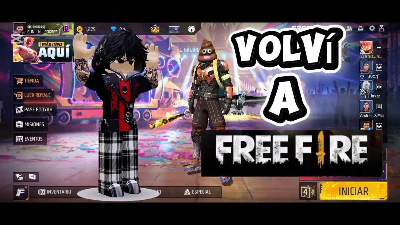 Vuelvo a jugar free fire#free fire