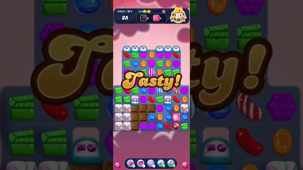 Candy Crush Saga level 2034 (Movie season)