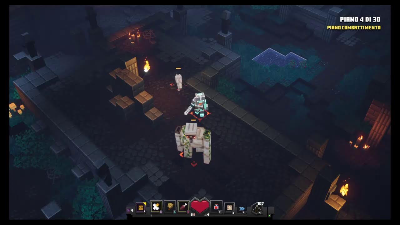 Minecraft dungeon pt4 PS4 live ITA