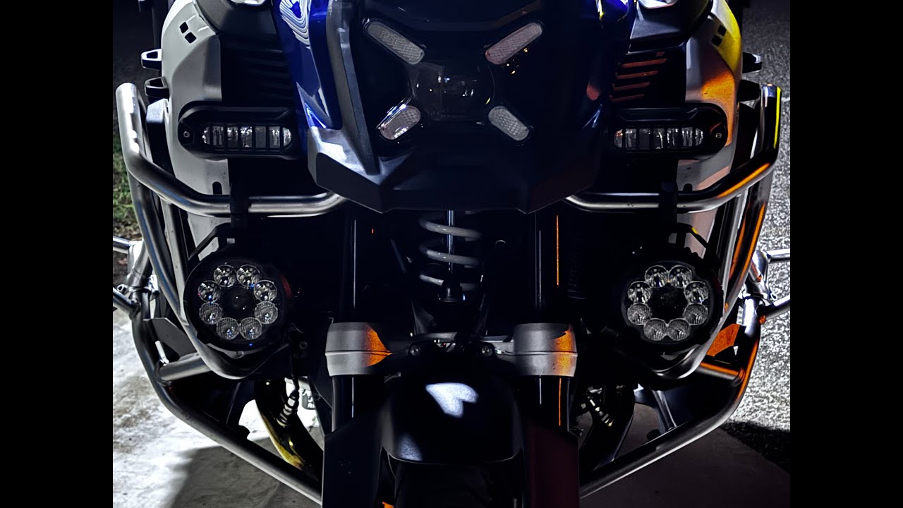Toratech Front Crash Bars and Lone Rider Moto LIghts