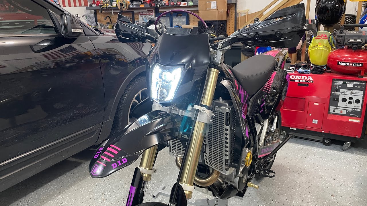 JNS Engineering KTM Style Headlight DRZ400SM!