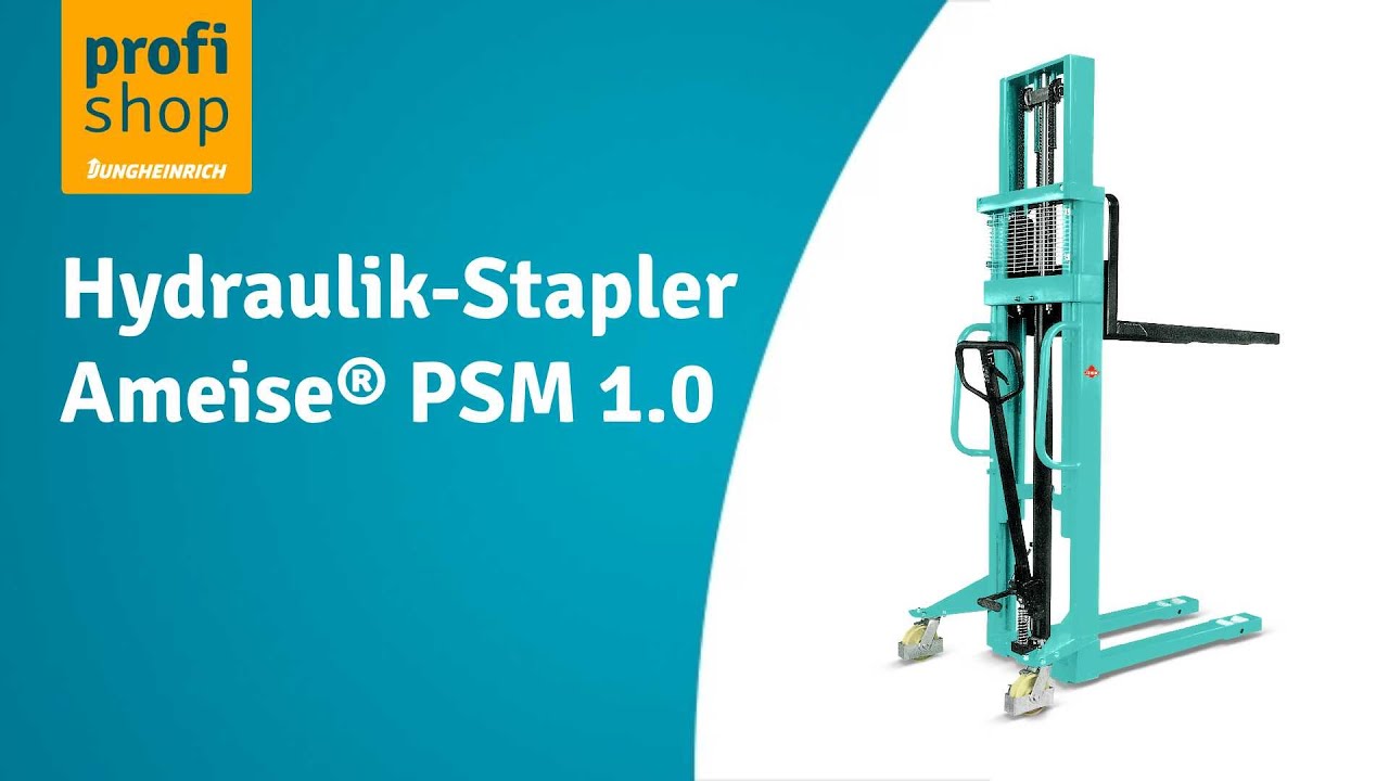 Hydraulik-Stapler Ameise® PSM 1.0 mit Zweifach-Teleskopmast