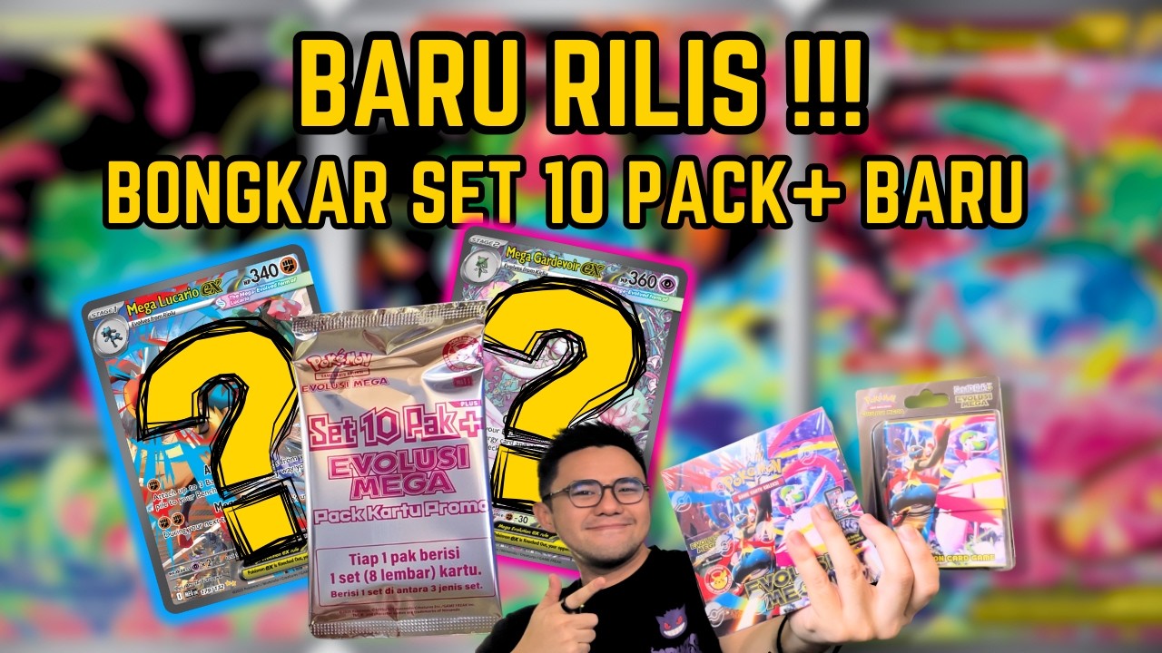BREWEK SET BARU POKEMON! 🔥 10 Pack + Promo Evolusi Mega – Awal yang Bikin Shock!