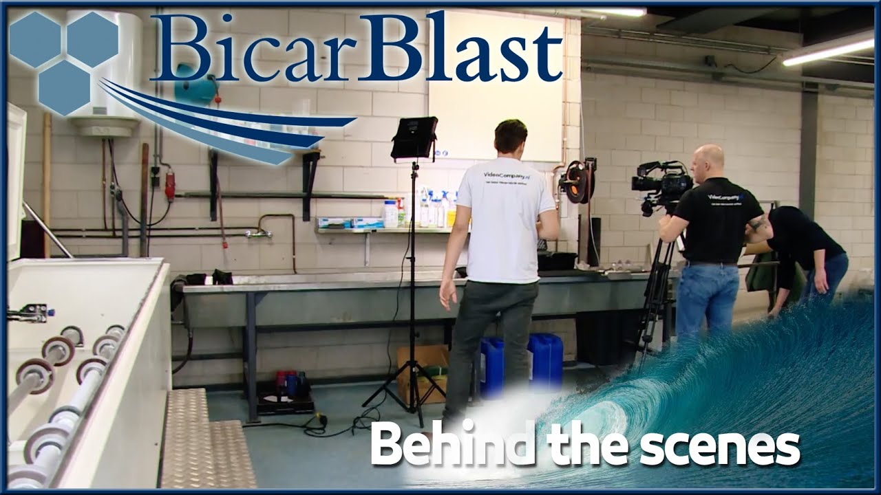 A behind the scenes looking during the making of our product video's - BicarBlast
