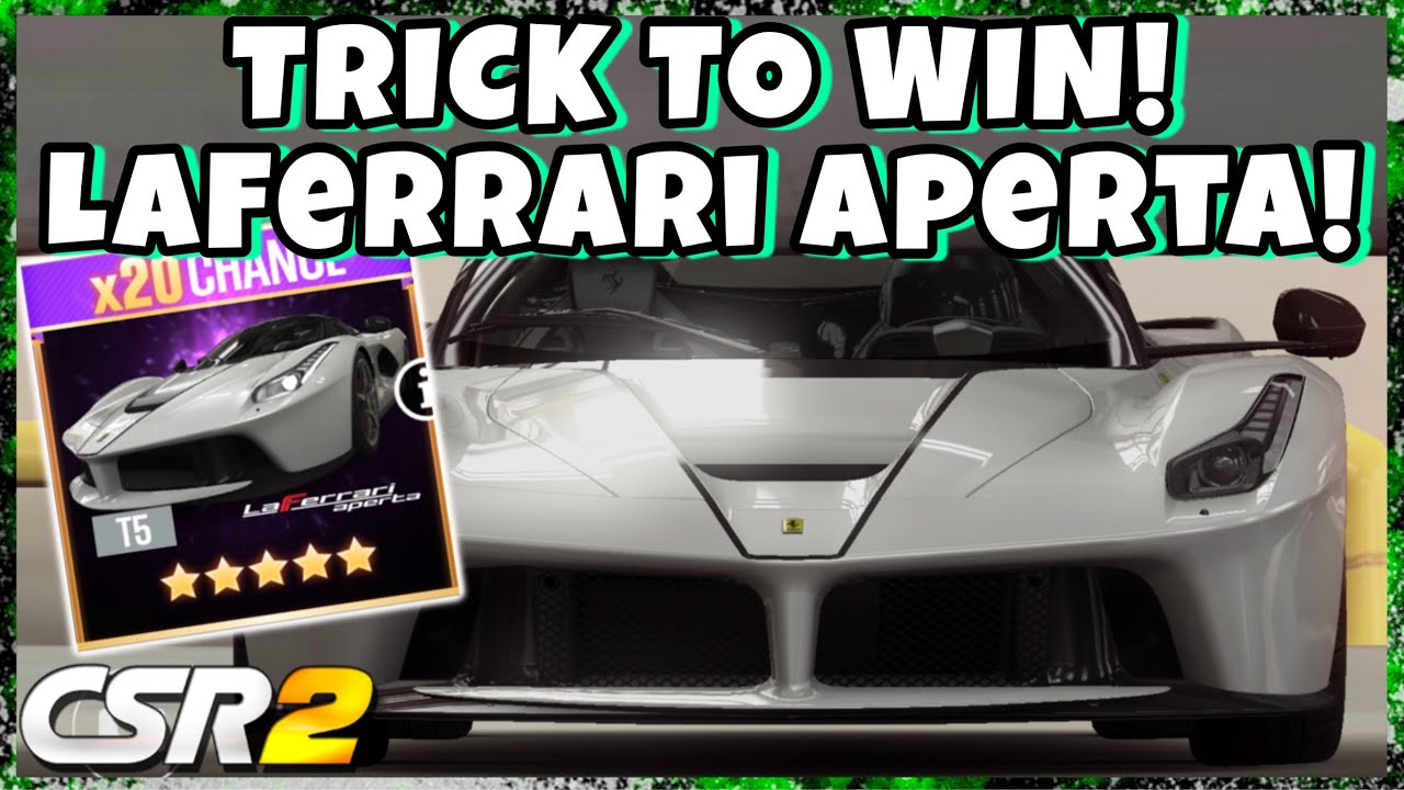 TRICK TO WIN LaFerrari Aperta!! BEST LUCK! | CSR Racing 2