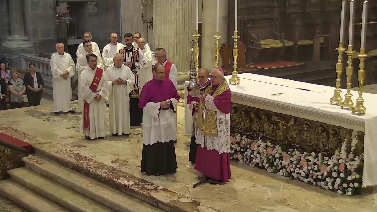 899° anniversario della traslazione delle Reliquie di S.Agata - Apertura Sacello