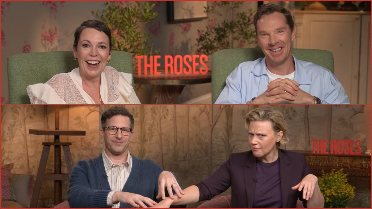 THE ROSES Cast Interviews! Olivia Colman, Benedict Cumberbatch, Andy Samberg, Kate McKinnon