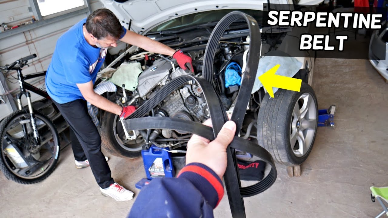 BMW SERPENTINE BELT REPLACEMENT DIAGRAM BMW 316i 318i 320i 323i 325i 328i 330i 335i 316d 318d 320d