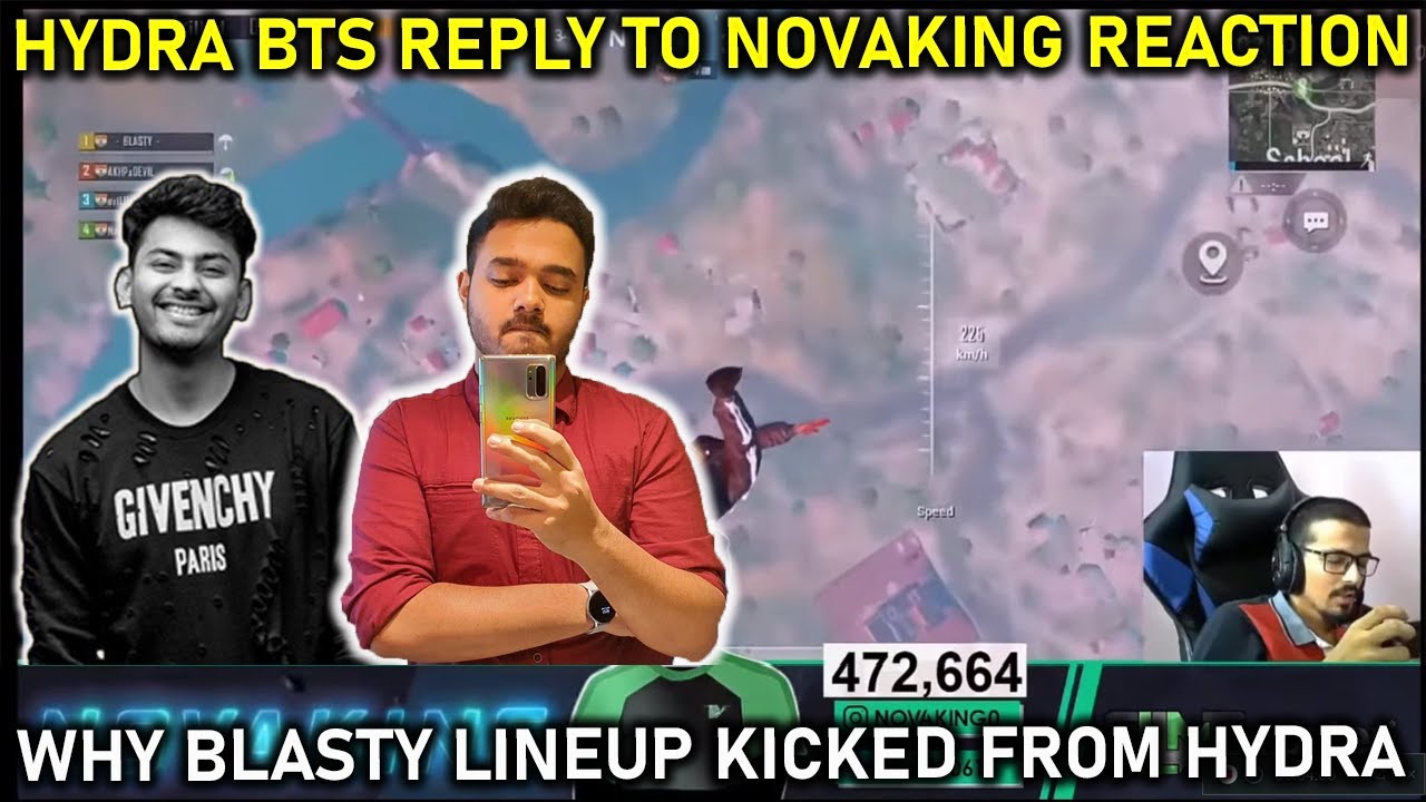 HYDRA BTS REPLY TO NOVAKING REACTION || WHY KICKED BLASTY LINEUP IN HYDRA HYDRA