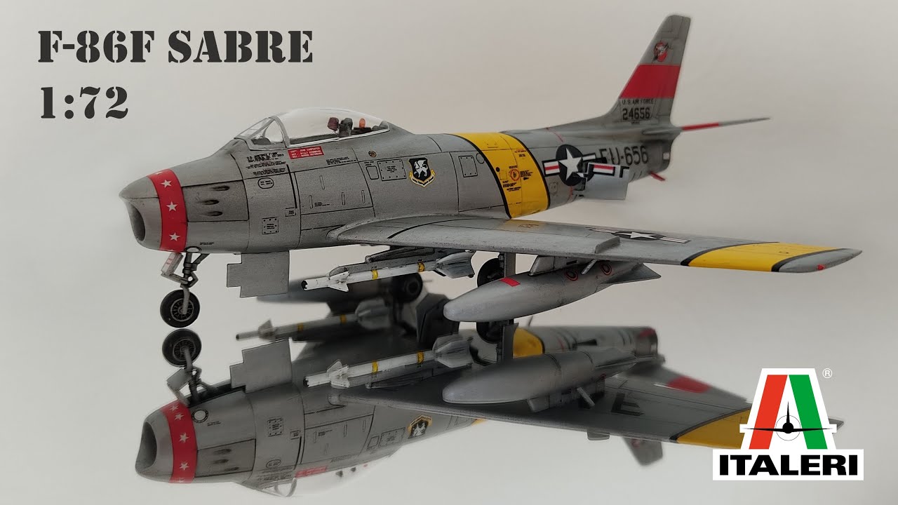 F-86F Sabre - Italeri 1/72 - Full Build - Brush Painted
