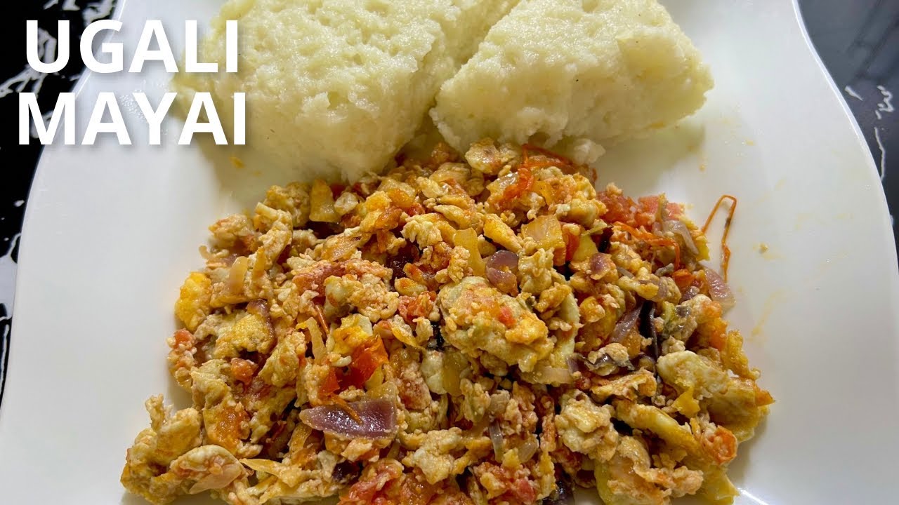 Ugali mayai /How to cook ugali mayai /Scrambled eggs / How to cook eggs and ugali /Egg stew / mayai