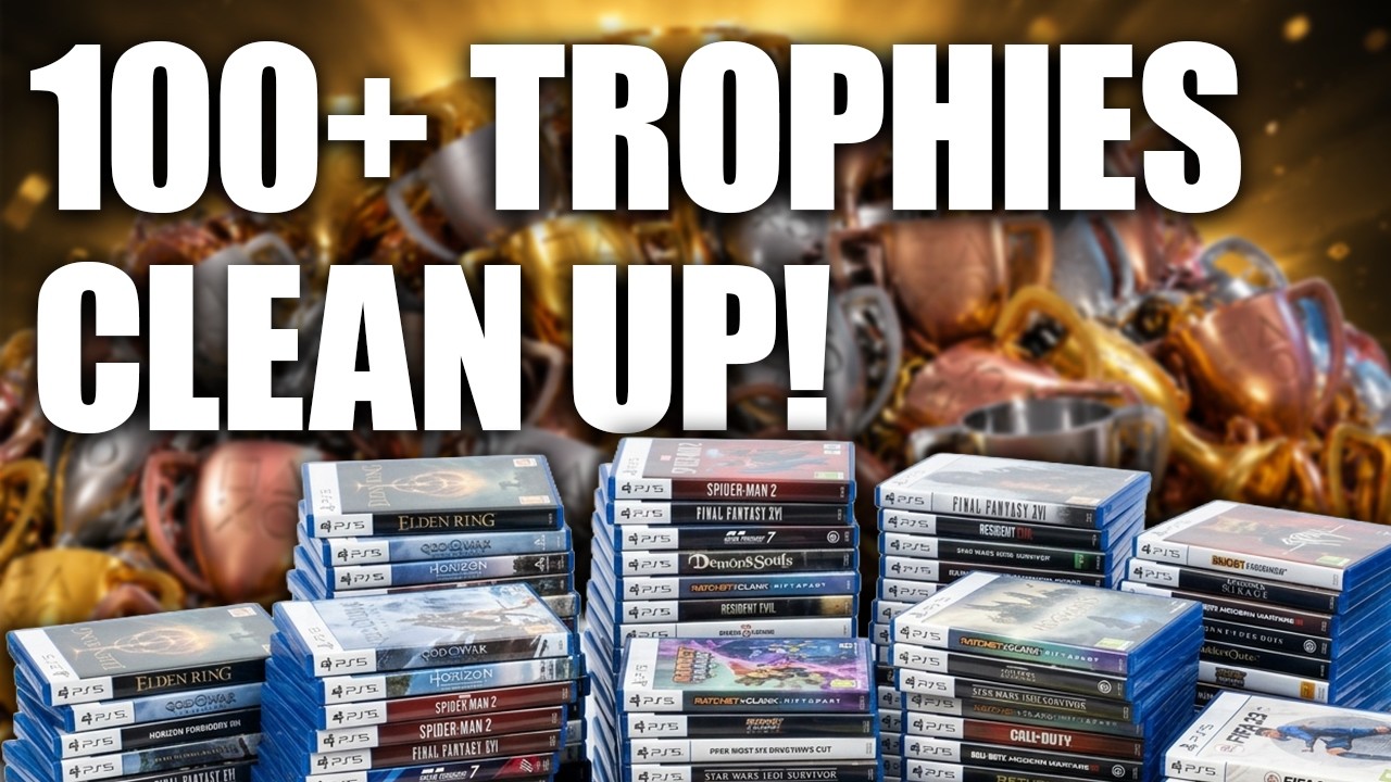 I CLEANED up OVER 100 Trophies In My 17 Year Backlog
