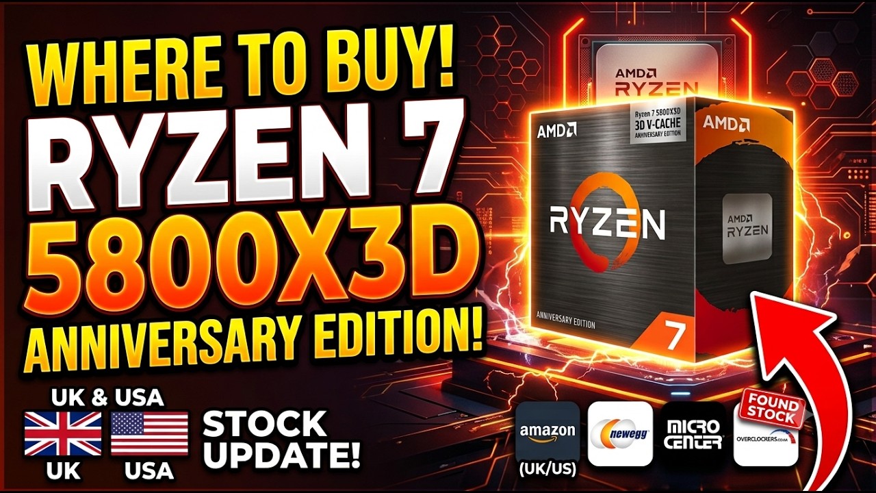 Где купить Ryzen 7 5800X3D Anniversary Edition