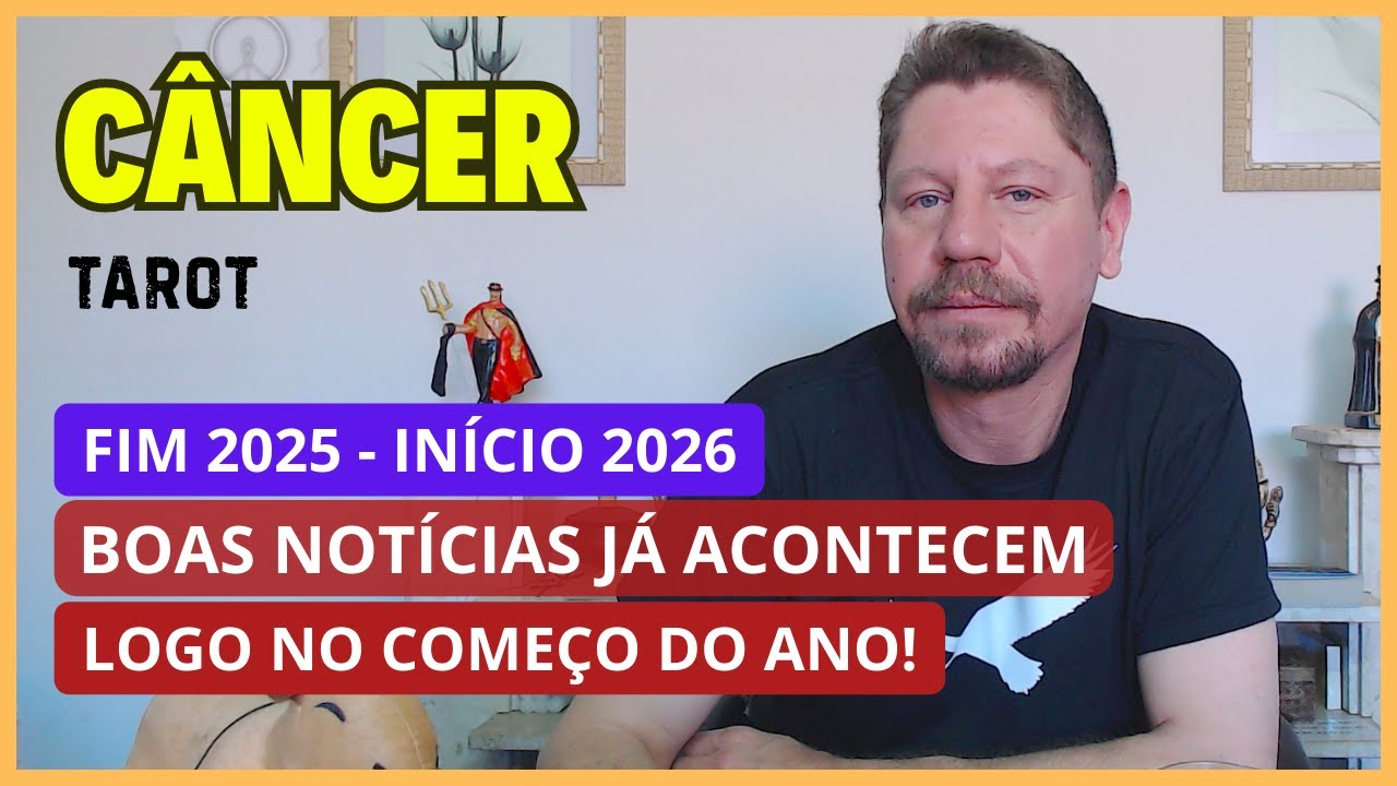 CÂNCER TAROT ♋ (FIM 2025 | INÍCIO 2026) BOAS NOTÍCIAS JÁ ACONTECEM NO INÍCIO DO ANO!