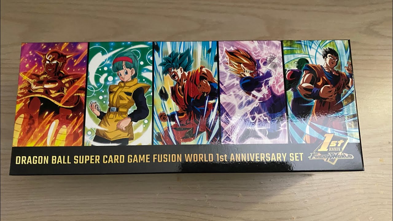 Dragon Ball Super Card Game Fusion World 1st Anniversary Set Unboxing