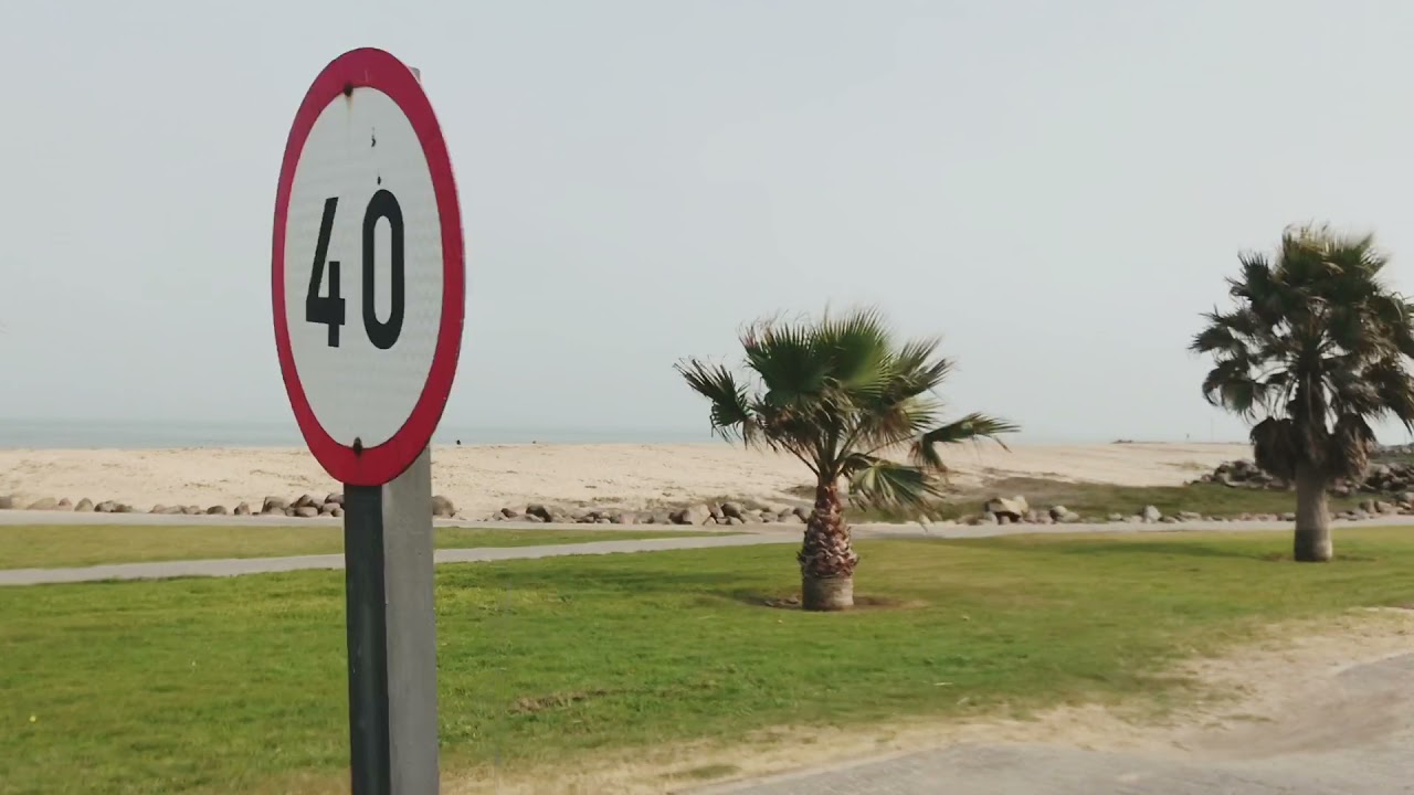 Swakopmund, Namibia. Drive along Strand street.