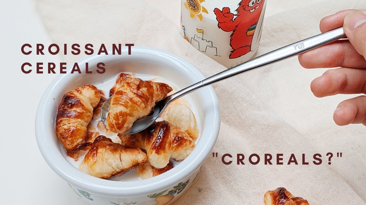 recipe: Croissant Cereals using leftover dough! Croreal? / 迷你可頌早餐脆片 / 크루아상 시리얼  