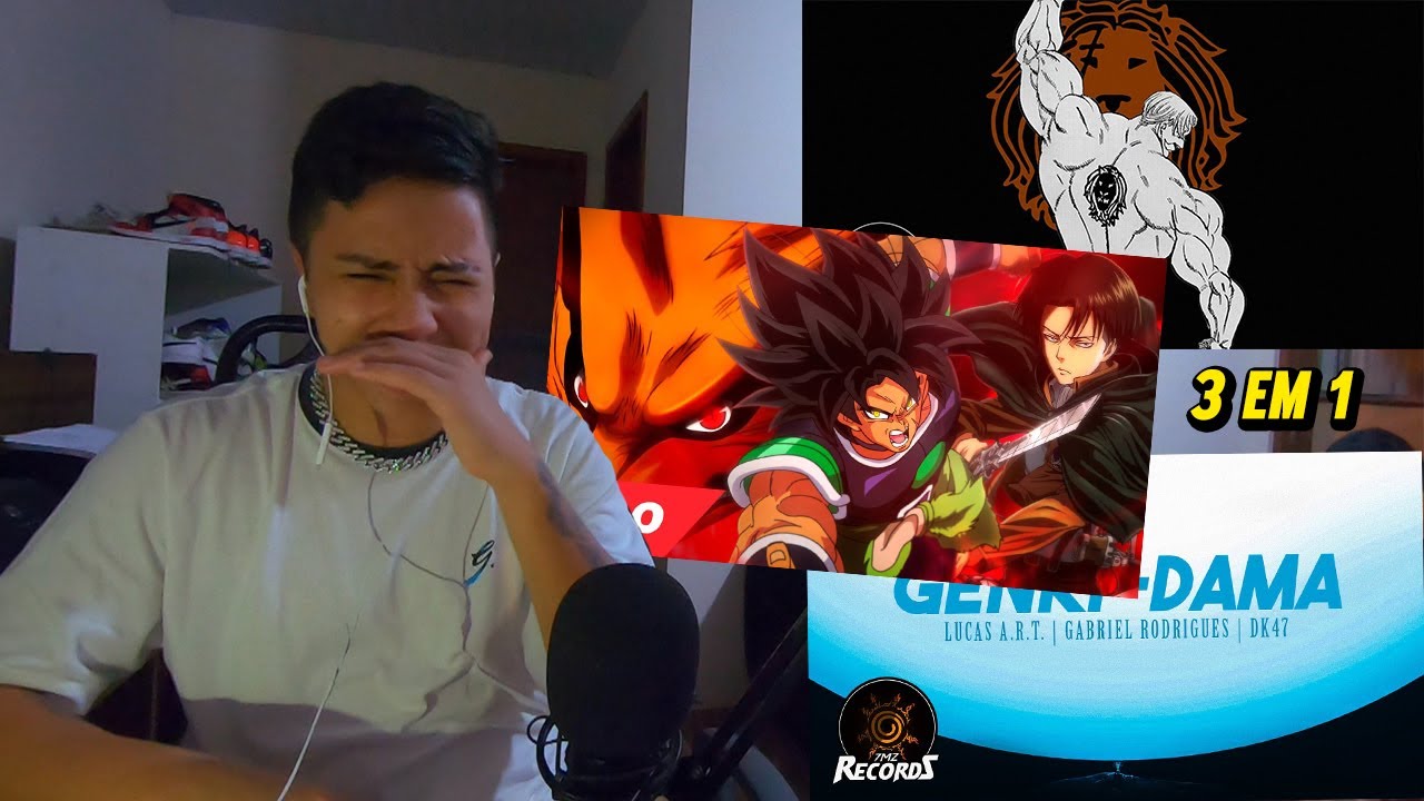 REACT ESCANOR, GENKI-DAMA & Rap do Broly, Kyuubi e Levi - O PODER DA MINHA IRA 2 (7 Minutoz)