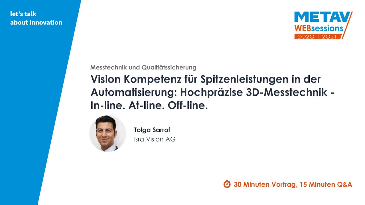 METAV Web-Sessions März 2021 | ISRA VISION AG