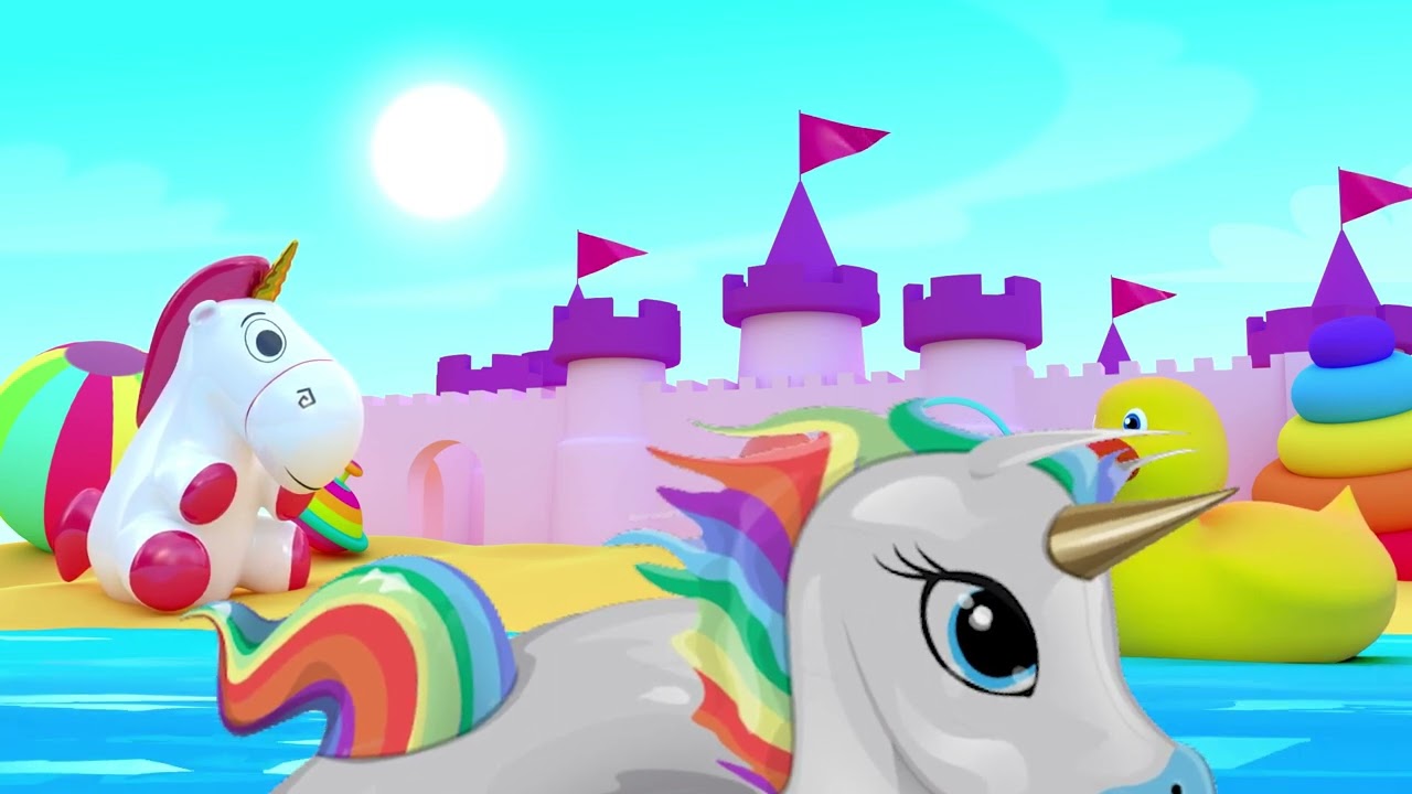 INFLATABLE UNICORN - OVERINFLATING - POPPING & DEFLATING - HISSING - ANIMATION