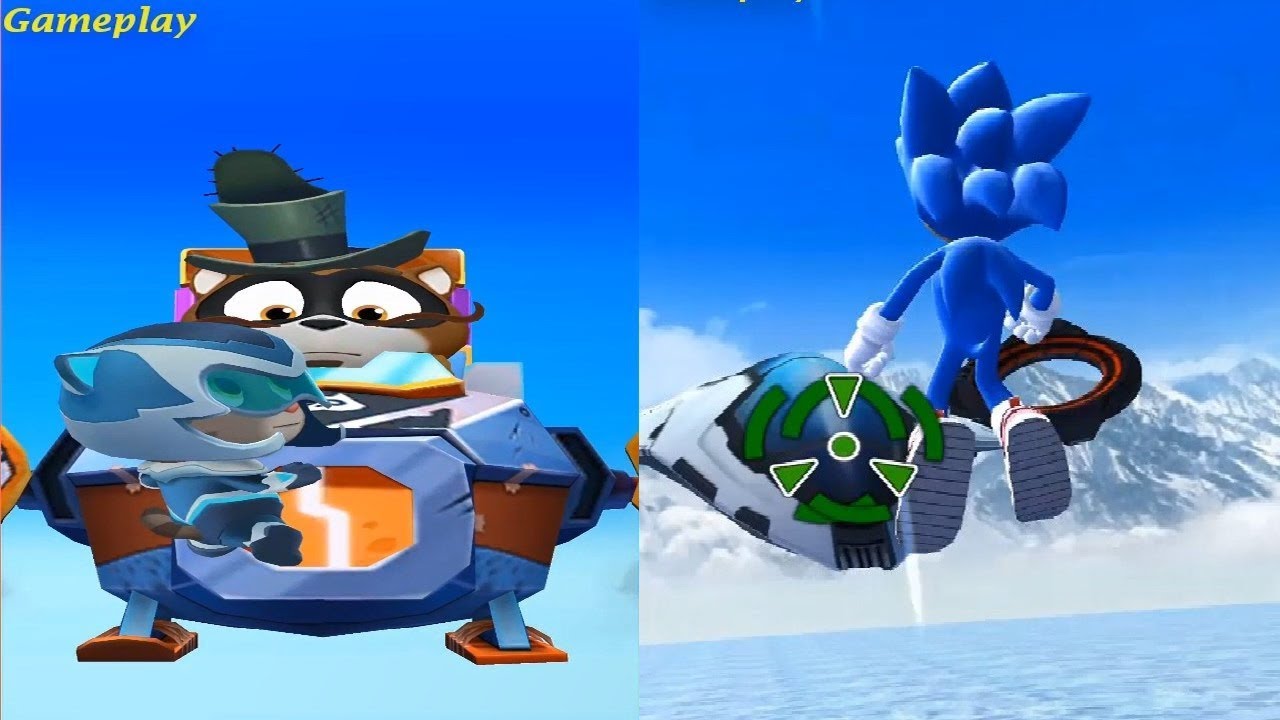 Talking Tom Hero Dash New Update 2020 -SUPER TOM Ice Bolt Tom VS  Sonic Dash -TEEN SONIC Boss Fight