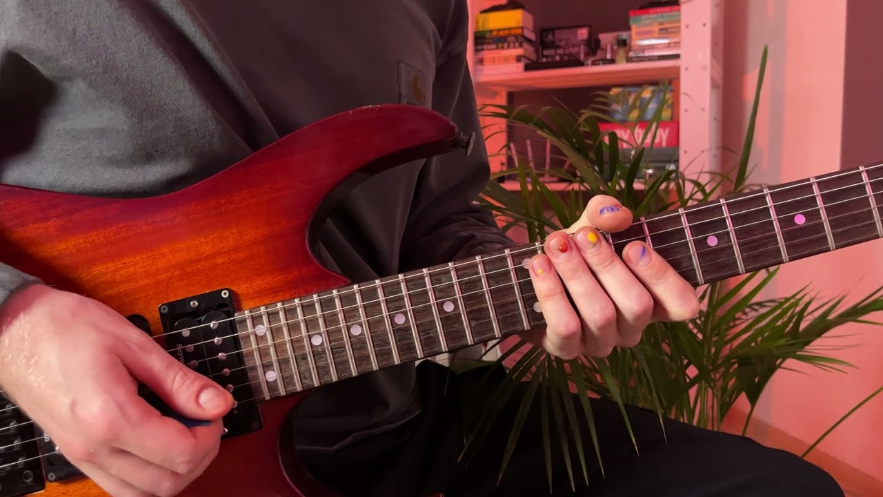 Guitar licks 54 - B minor lick with backing track