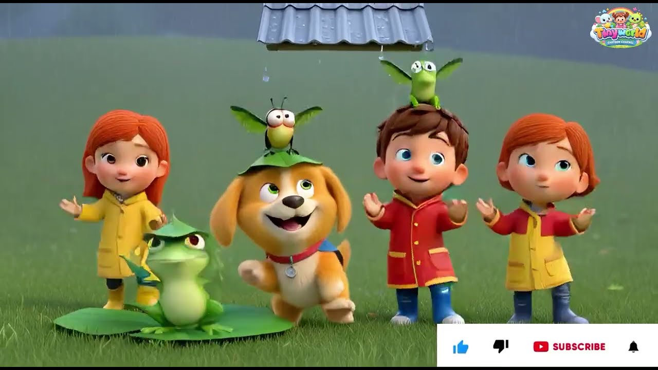 Barish Aayi Cham Cham Cham 🌧️ | Rain Song for Kids | Paper Boat Adventure | TinyWorld