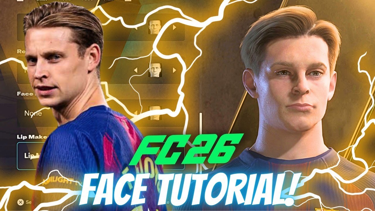 How to create FRENKIE DE JONG in EA SPORTS FC 26