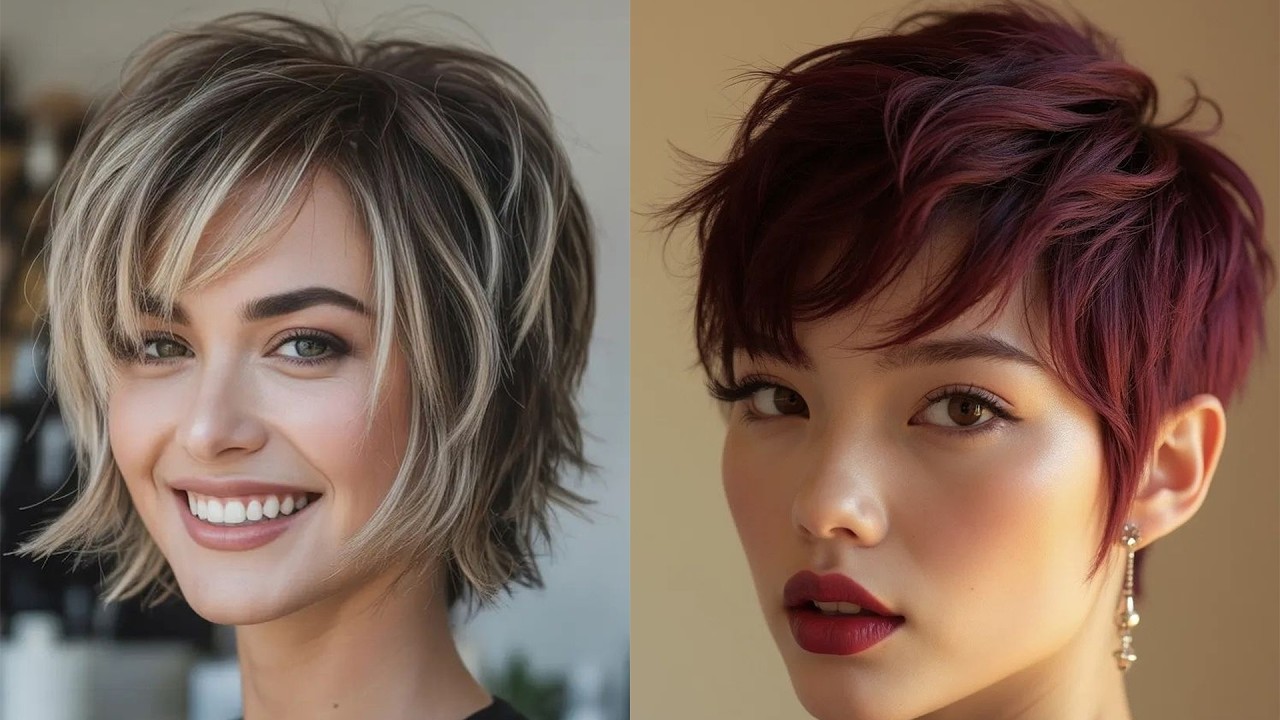 Best Short Haircuts For Women #haircut #hairstyle ✂️ Chic Stacked Bob Haircuts Pixie Cut